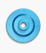 Back view of a 100mm steel turbo diamond cup wheel, showing the M14 threaded arbor for a secure fit on angle grinders.