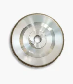 Back view of a 100mm lightweight aluminium diamond cup wheel, highlighting the secure M14 threaded arbor connection.